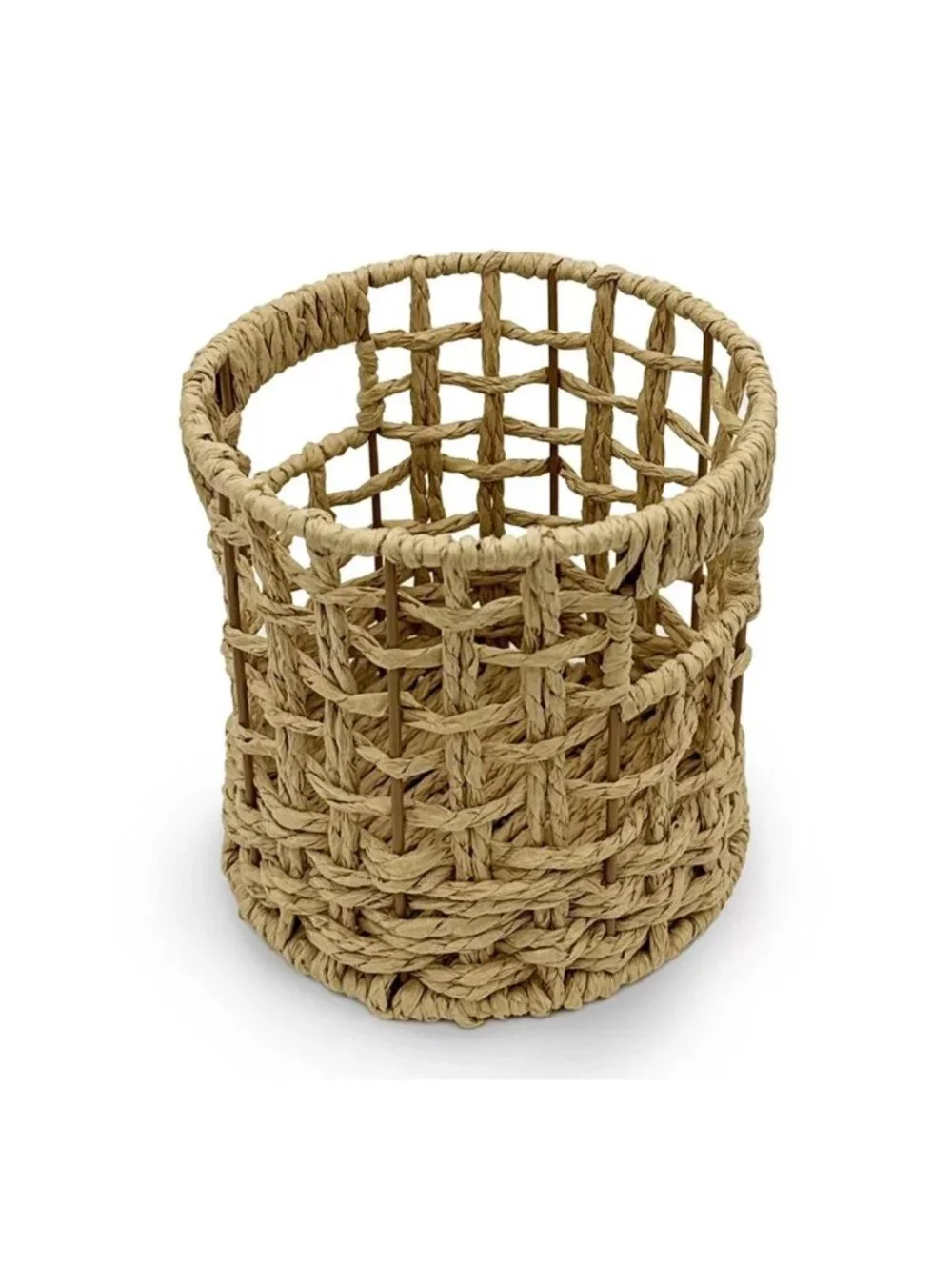 Target Small Novelty Woven Round Cylindrical Basket Rustic